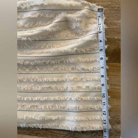 Maeve by Anthropologie Quinn Striped & Fringe Tank Top, Size 8 - Picture 14 of 16